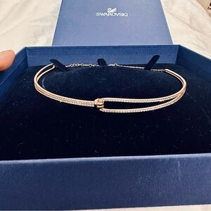 Swarovski Rose Gold Women's Jewelry Choker Necklace - One Size